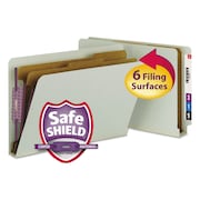 SMEAD File Folder End Tab 8-1/2 x 14", Gray/Green, Pk10, Size: Legal 29810